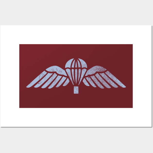 British Paratrooper Wings (distressed) Wall Art by TCP